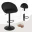 Swivel Upholstered Adjustable Height Counter Stool with Metal Frame-678519522
