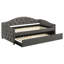 Lit de jour simple tapissier avec couchette Tremont Grey