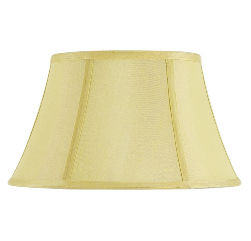 Abat-jour en tissu cloche (araignée), Champagne, H 9,75 po x l 18 po x P 18 po