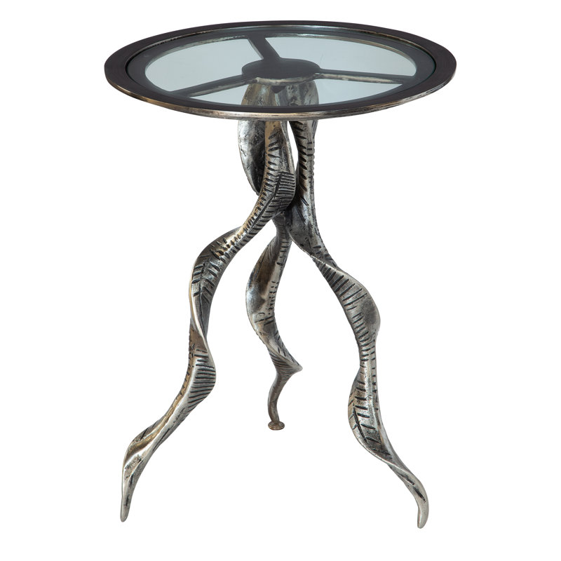 Glass Top End Table
