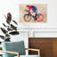 «Vibrant Cycling Racer», art mural contemporain-129474705