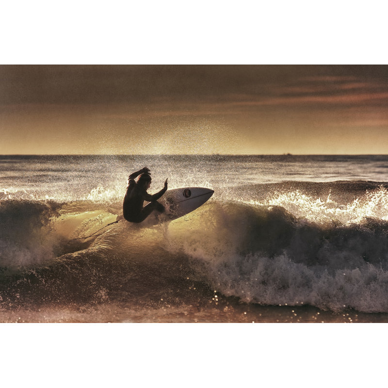 Impression inconnue, H 8 po x l 12 po, Non, Walnut Single Picture Framed