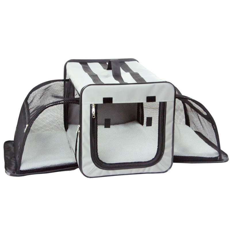 Cage pour chien Capacie Pet Capac, Très petit (H 13,4 po x l 13,4 po x P 19,3 po), Gris