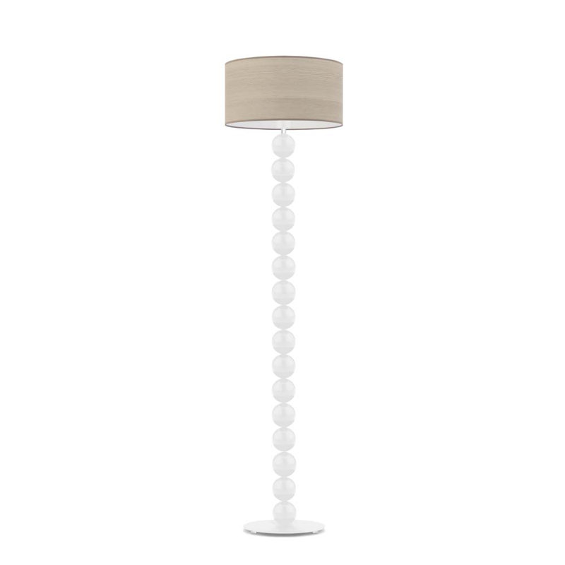 Lemasters 158cm Traditional Floor Lamp, White