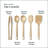 Caraway 5Pc Wooden Utensil Set