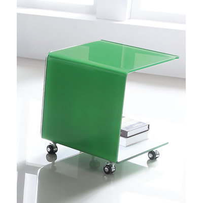Falstaf Glass Top End Table