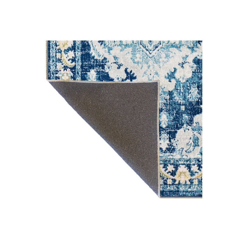 Tapis tissé à motif floral tissé à la machine lavable à la machine, Tapis de couloir 3 pi 3 po x 6 pi 7 po inclus