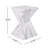 Andree 18.5"H Outdoor Magnesium Oxide Side Table with Sculptural Twist Design-125098457
