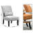 Pisano Contemporary Armless Accent Chair with Pillow-107962788