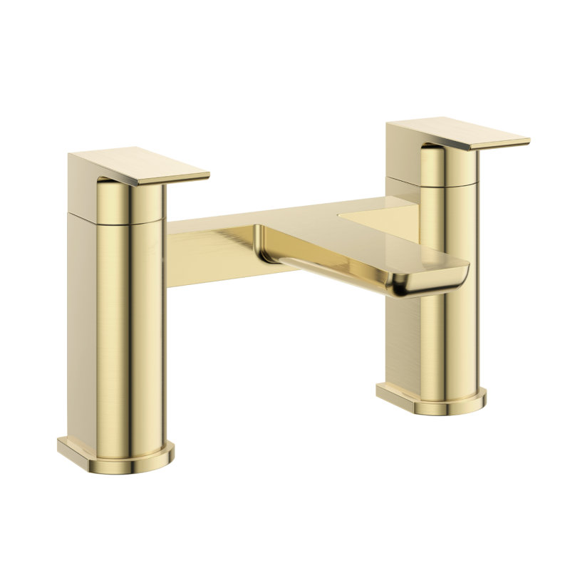 VeeBath Lunar Soft Square Bath Filler Mixer Tap, Chrome