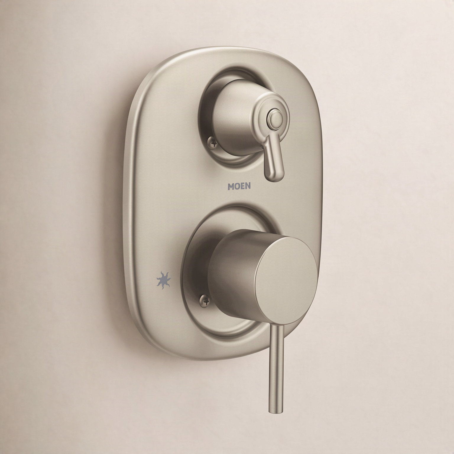 Align 3-Function Thermostatic Shower Valve Trim, Brushed Nickel