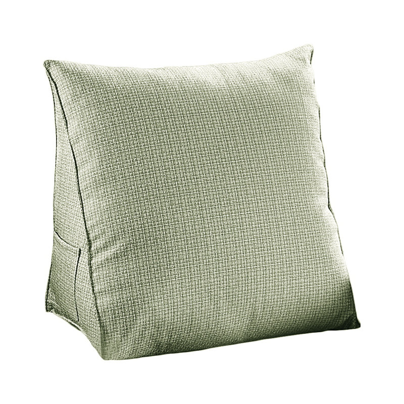 Triangular Backrest Cushion, 50cm x 60cm, Green