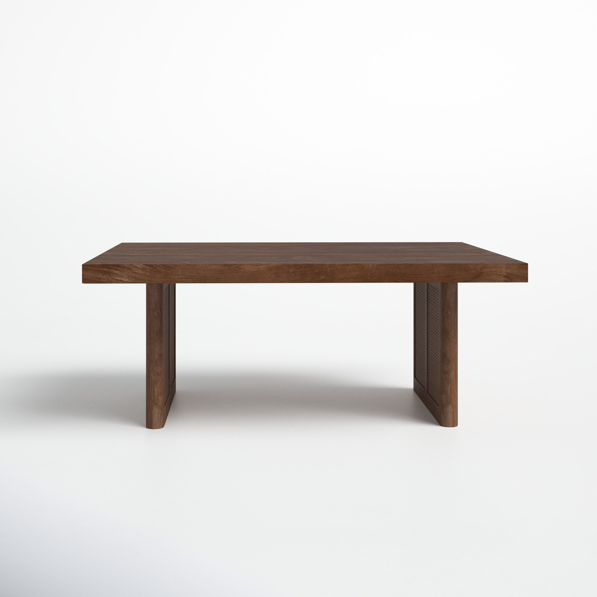 Cinna Solid Wood Single Coffee Table, Medium Brown