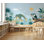 Décoration murale trou d'eau amovible Tropical Safari