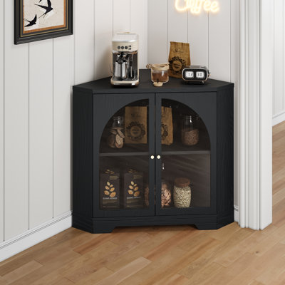 Armoire d'appoint d'angle à 2 portes