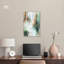 Art mural émeraude sur toile pastel doré par Art Remedy-105528173-105528177