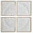 Set Of 4 White Wall Panel Décor