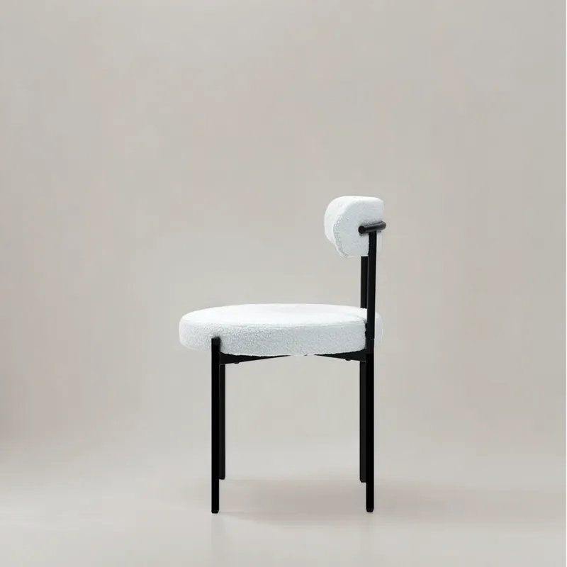 Ensemble de 2 chaises de salle à manger à dossier uni Vleda, 2