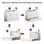 Lit escamotable avec tiroirs de rangement et station de charge USB, armoire-lit peu encombrante
