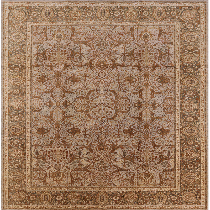 Khachig Oriental Indoor Rug, Square 4'