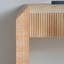 Console en bois avec tiroir - Design minimaliste, texture nervurée
