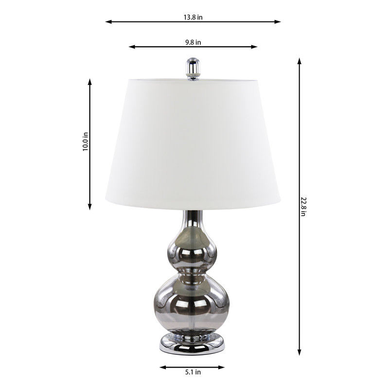 Jayden Metal Table Lamp, Smoky Gray