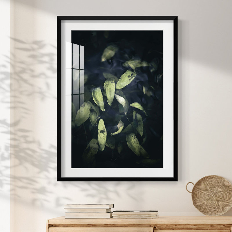 Dramatic Foliage II - Impression encadrée, H 25,5 po x l 17,5 po, Noir