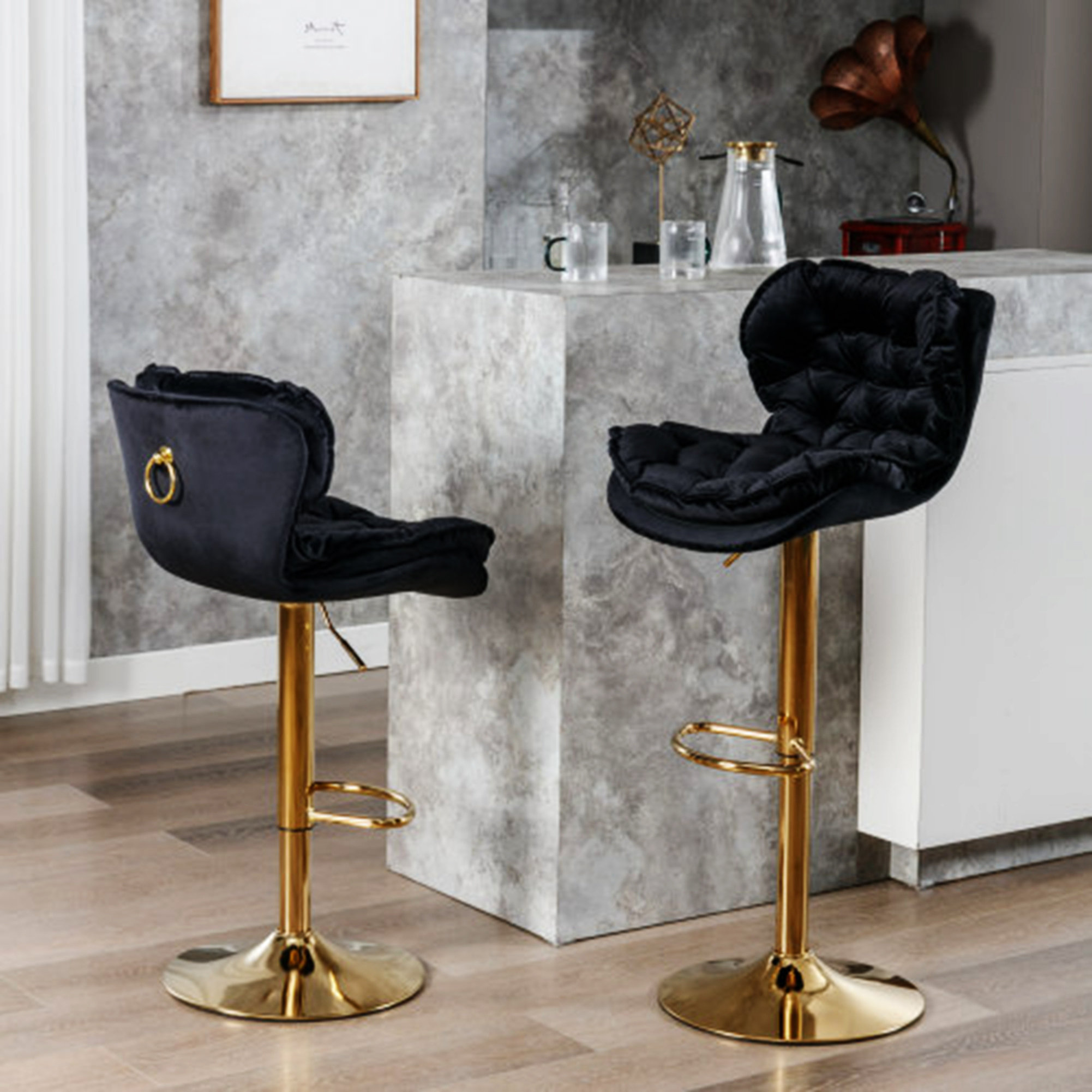 Everly Quinn Maislyn Swivel Adjustable Height Stool - Wayfair Canada