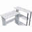Rectangular Writing Desk With Side Shelf-2031690740