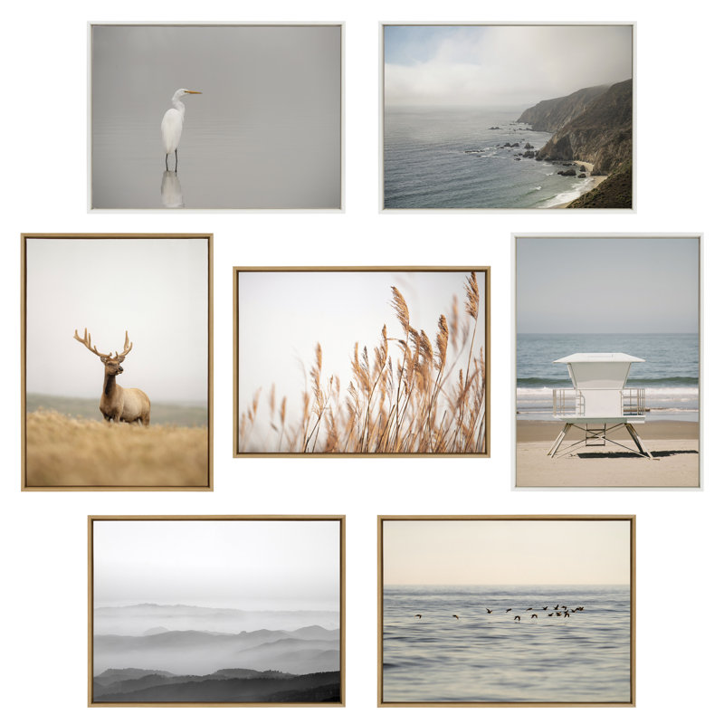 « Marsh Grass No 8 » de Crystal Lynn Collins – Reproduction sur toile encadrée, L 38 po x H 28 po