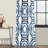 Magari Geometric Printed Cotton Room Darkening Single Curtain Panel -87260290-98804310