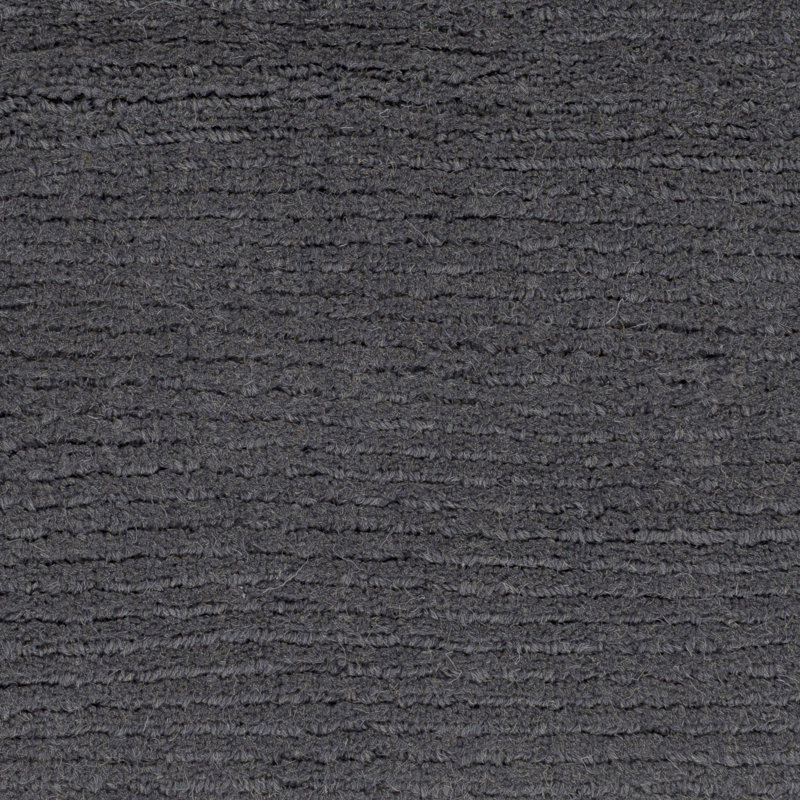 Crowe Wool Charcoal Grey Area Rug, Rectangle 2' x 3'