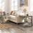  2PCS 24'' Side End Table w/ Storage Shelf & Rubber Wood Frame for Small Space