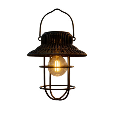 A lantern Portable Solar Hanging  Outdoor Decorative Tree Light With