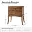 Table de chevet transitionnelle en bois massif l 23,6 po Einav-1552580459