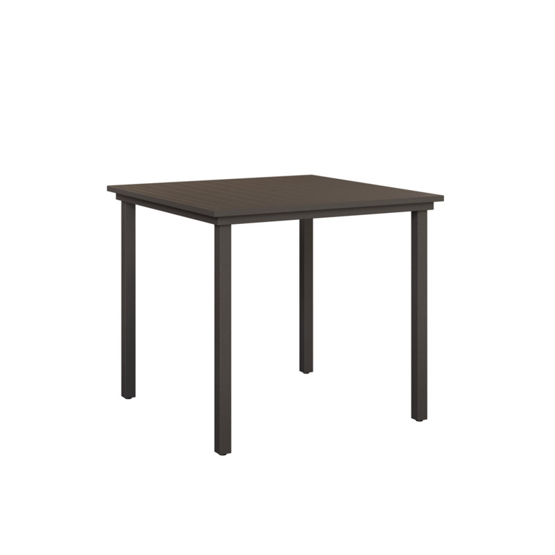 Berlin Gardens Vida 44″ Square Bar Table, Graphite Speckle