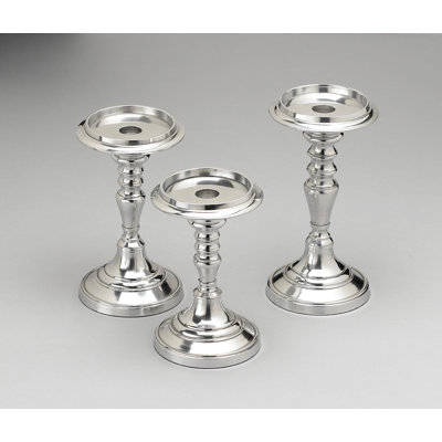 Ensemble de chandelles en métal 3 pièces