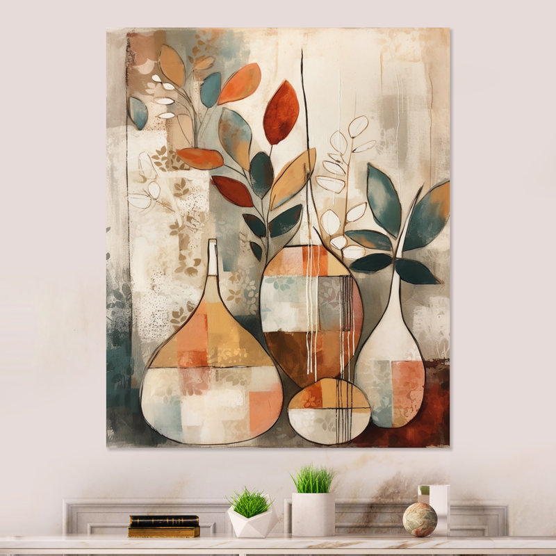 Vert et beige canalisant les vibrations bohémiennes - art mural en métal Boho Feather, H 44 po x l 34 po