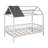 Wood House Bed With Fence-1466968574-1437157136