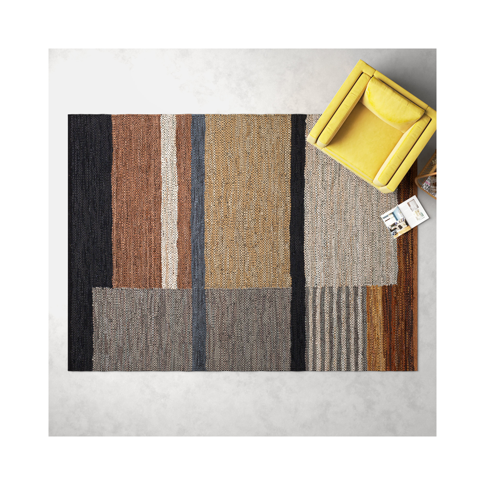 Pim Handmade Rug, Rectangle 8'10" x 12'