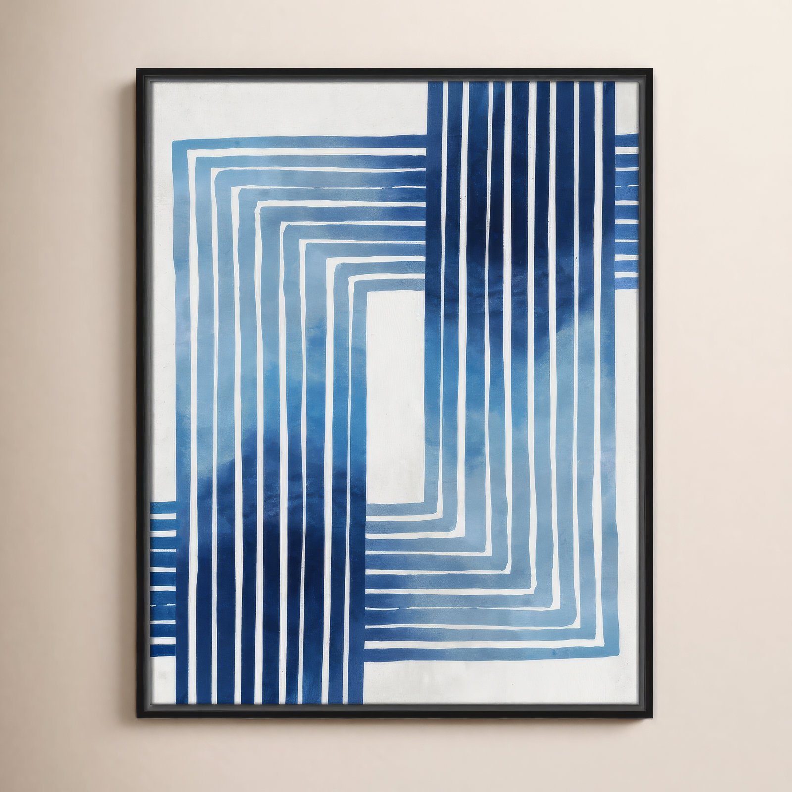 In Unison by Eva Watts - Painting Print, Black Framed Canvas, 29.5" H x 23.5" W x 2" D