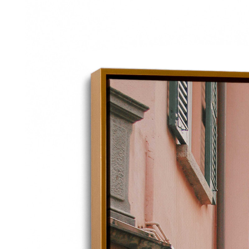 Impression sur toile Bellagio, H 12,75 po x l 8,75 po x P 1,75 po, Cadre flottant or poli