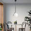 Lustre ajustable en métal noir, 29,5 po x 19,7 po x 45,3 po | Conception élégante avec 1 x douille G9 (8 W maximum) | Parfait pour le salon, la salle à manger et les vestibules | Luminaire élégant pour la maison avec culot de 19,7 po de diamètre-1663488566