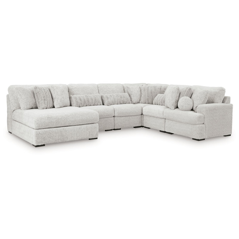 Canapé modulaire 6 pièces avec méridienne Cuddle, Orienté à gauche (vu de face)