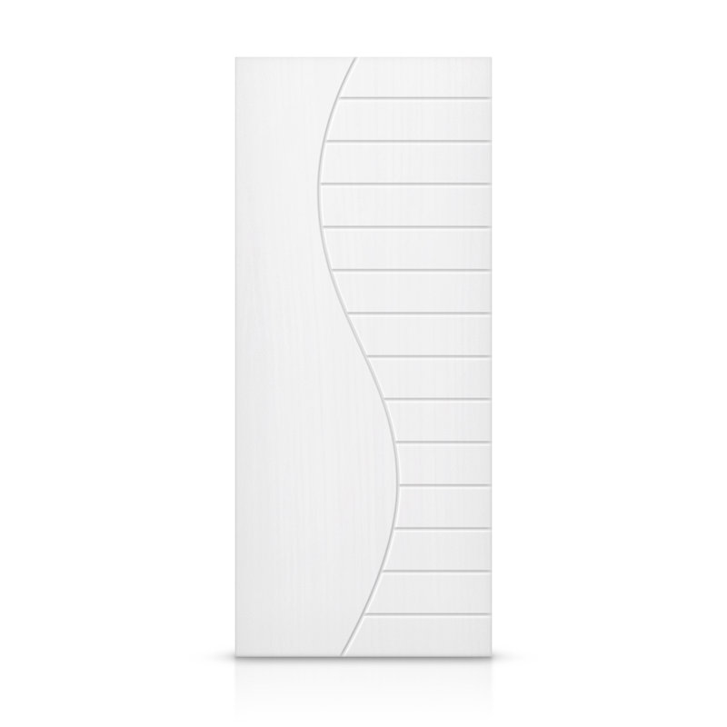 Porte à panneaux et en bois manufacturé standard, 36 po x 80 po, Blanc