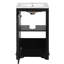 Meuble-lavabo contemporain noir de 20,1 po avec lavabo intégré, rangement à une porte, charnières à fermeture en douceur, tablette réglable, meuble-lavabo autoportant en pin massif et planches 20 po