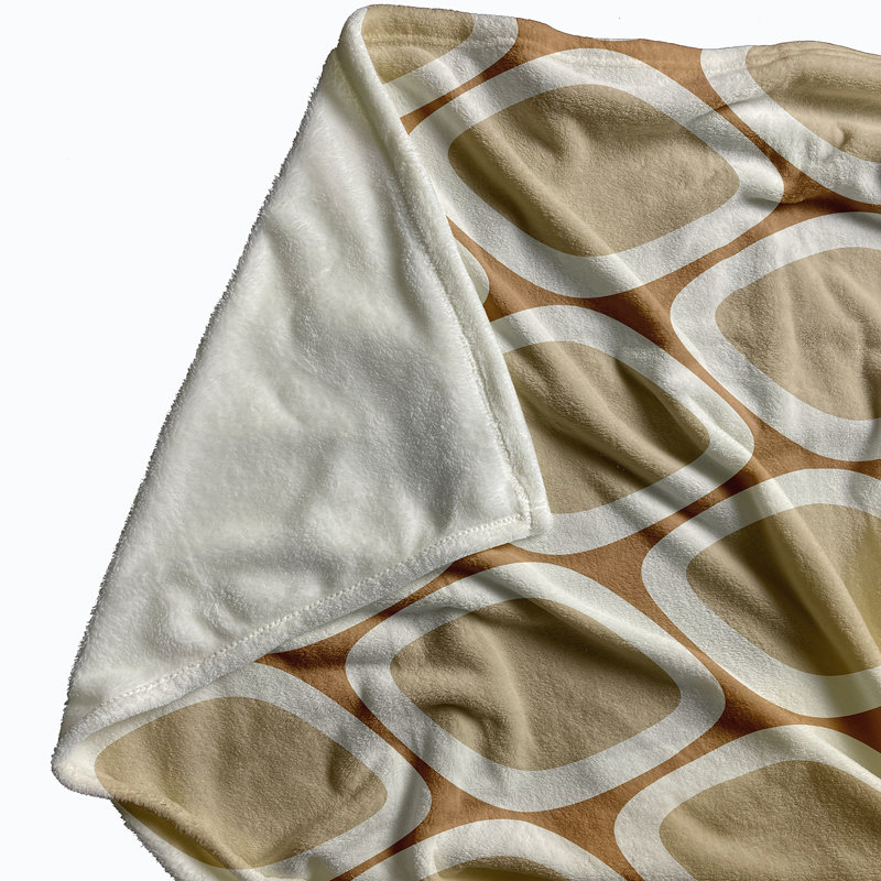 Emmanuelle Plain Weave / Muslin Throw Blanket, Brown