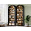 Étagère de rangement ouverte 79,53 "à 8 niveaux noir et brun pour salon, bureau et chambre à coucher-129989170