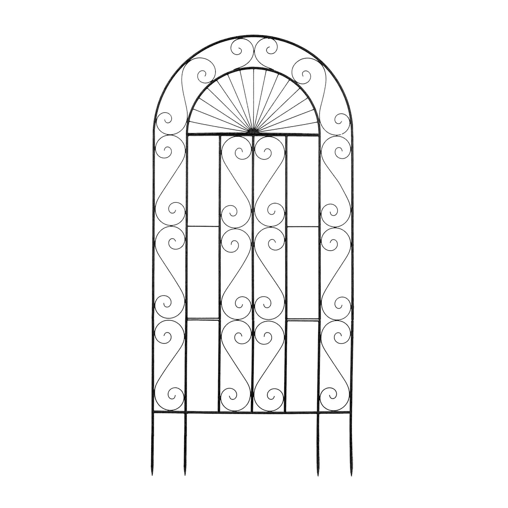 Wildon Home® Octavia 75'' H x 40'' W Steel Arched Trellis Wayfair