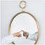 Miroir mural 26 "x 32" avec cadre en métal doré